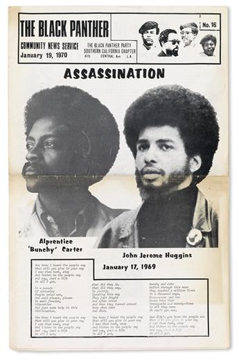 BOBBY SEALE, HUEY NEWTON ET AL. Assassination * Black Pigs Assassinate Two Panther Leaders.